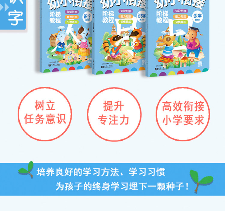 幼小衔接同济大学识字1-6岁启蒙教材 3册 图2