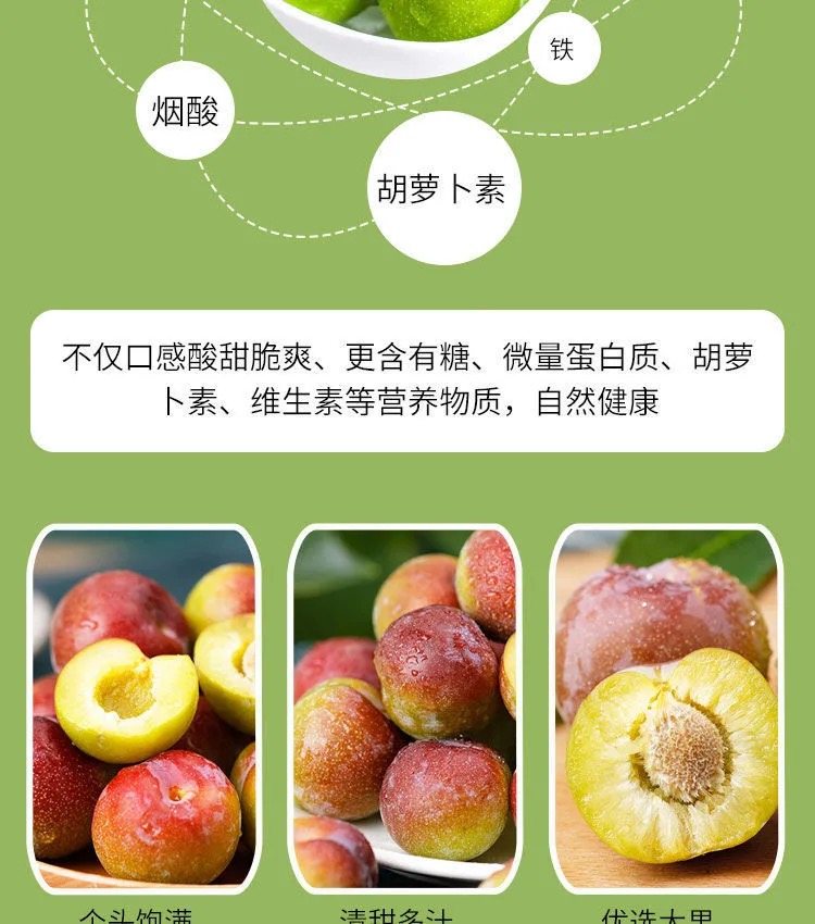 四川眉山半边红脱骨李子 5斤 图4