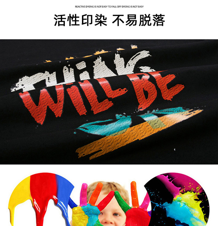 黑色男士t恤短袖纯棉夏体恤衣服白色t恤男 图4