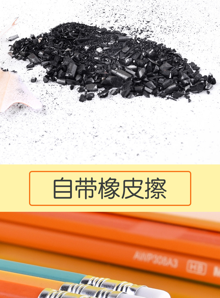 晨光10铅笔+30橡皮+卷笔刀 图5