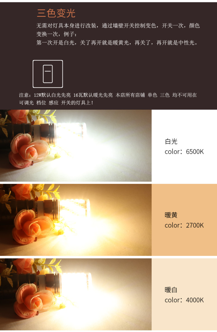 巨祥 超亮led节能玉米灯 2支 图3