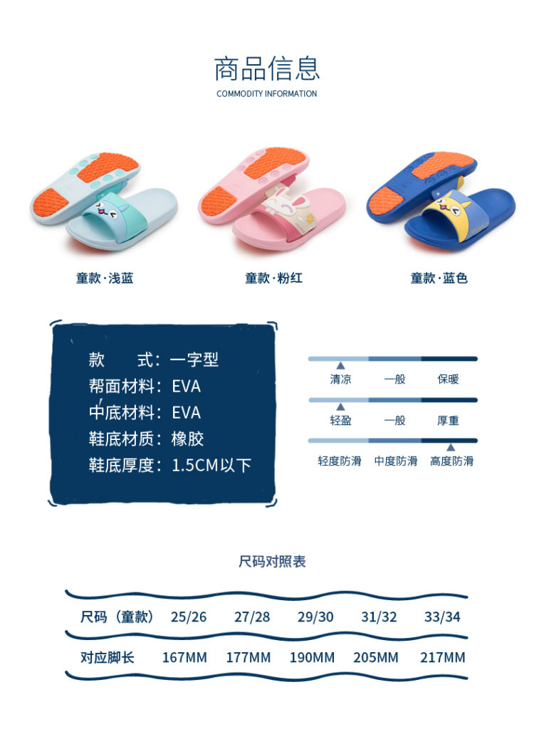 科柔 Kenroll 专利防滑 居家儿童拖鞋 FDA食品级材料 图2