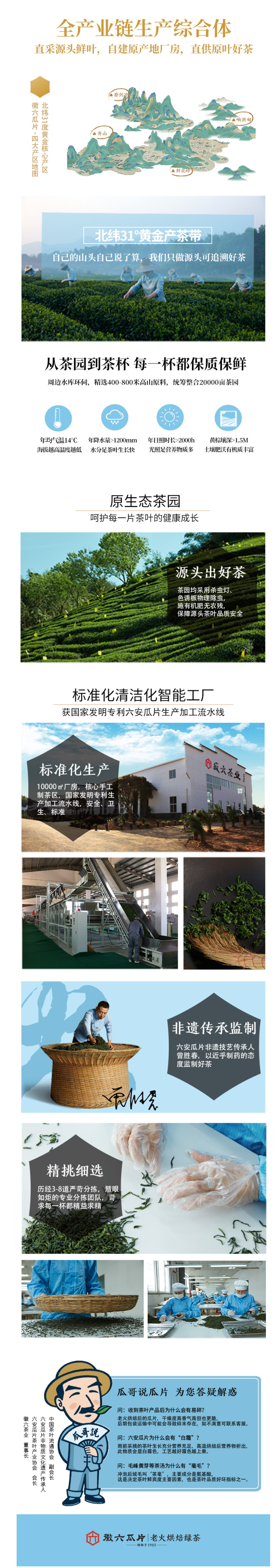 中华老字号 徽六 太平猴魁 雨后一级 125g 图3