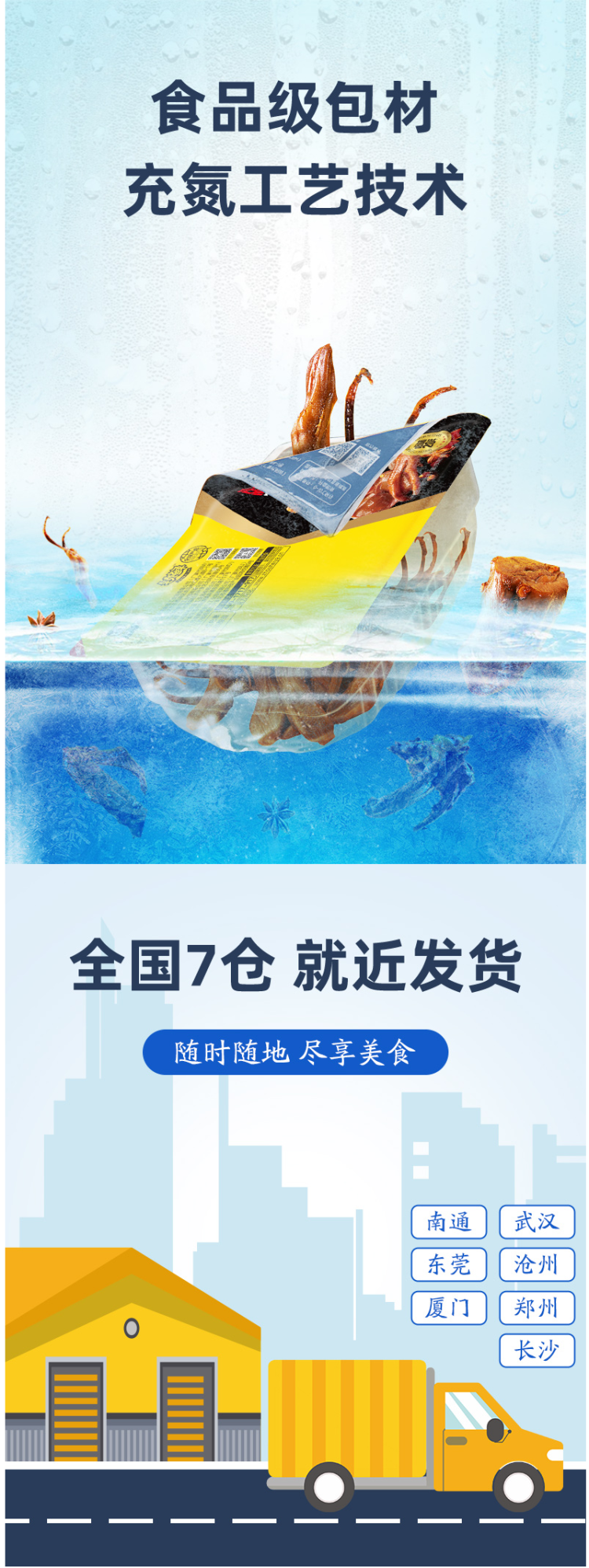周黑鸭 鸭脖/锁骨/鸭翅/鸭掌 锁鲜盒装 13种可选 图5