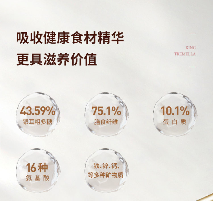 金燕耳 特级本草银耳 80g可做40杯 15分钟出胶 3倍粗多糖含量 图9