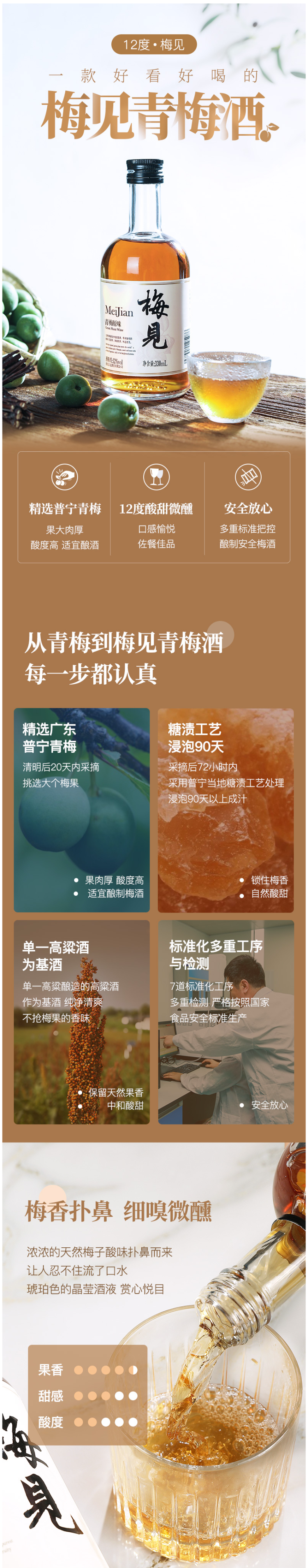 香港国际大赛银奖 梅见 12度青梅酒 330ml 图1