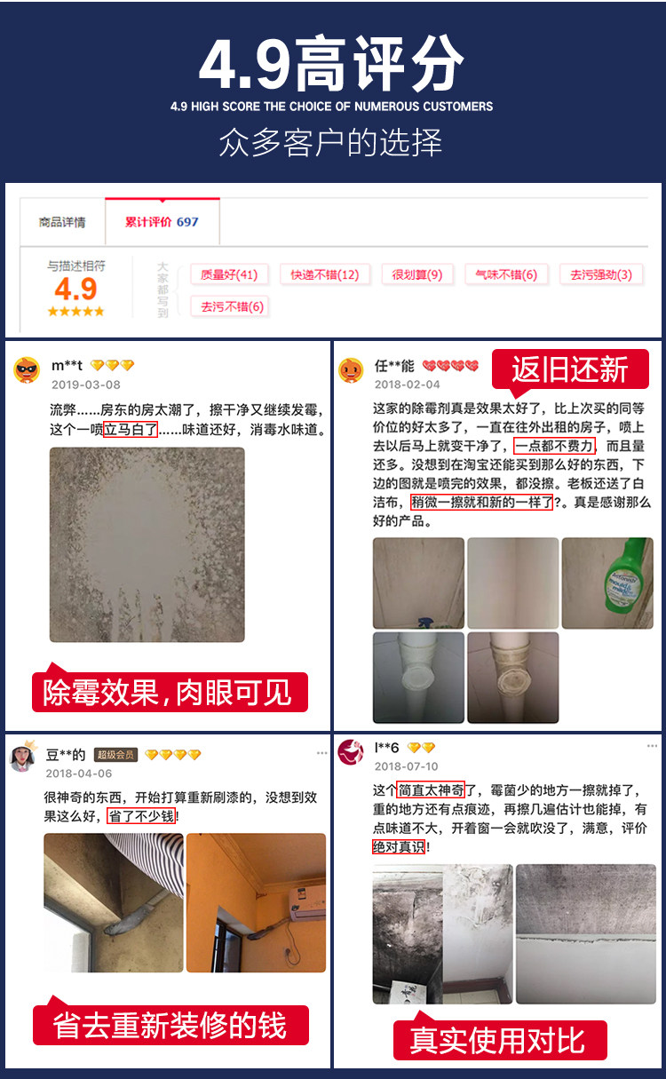 Astonish 英国进口 墙体墙面纸除霉剂 750ml 图4