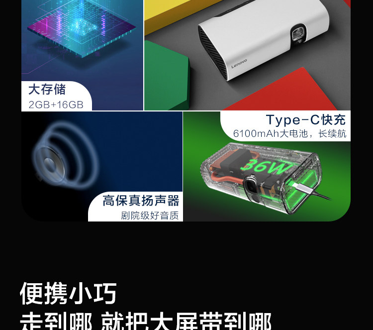 联想 家庭影院 T200智能投影仪 图3