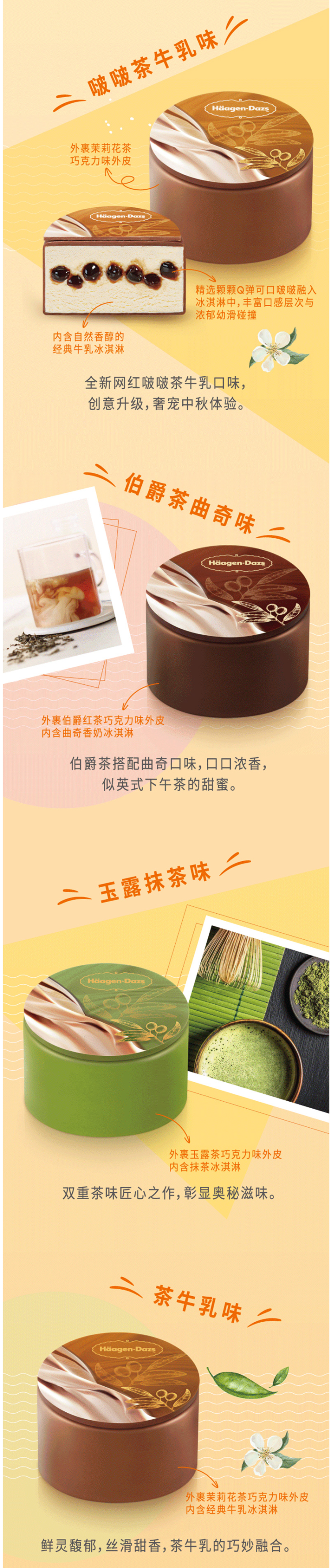 哈根达斯 & 罗浮宫博物馆 玲珑心意冰淇淋月饼礼盒 礼券 图3