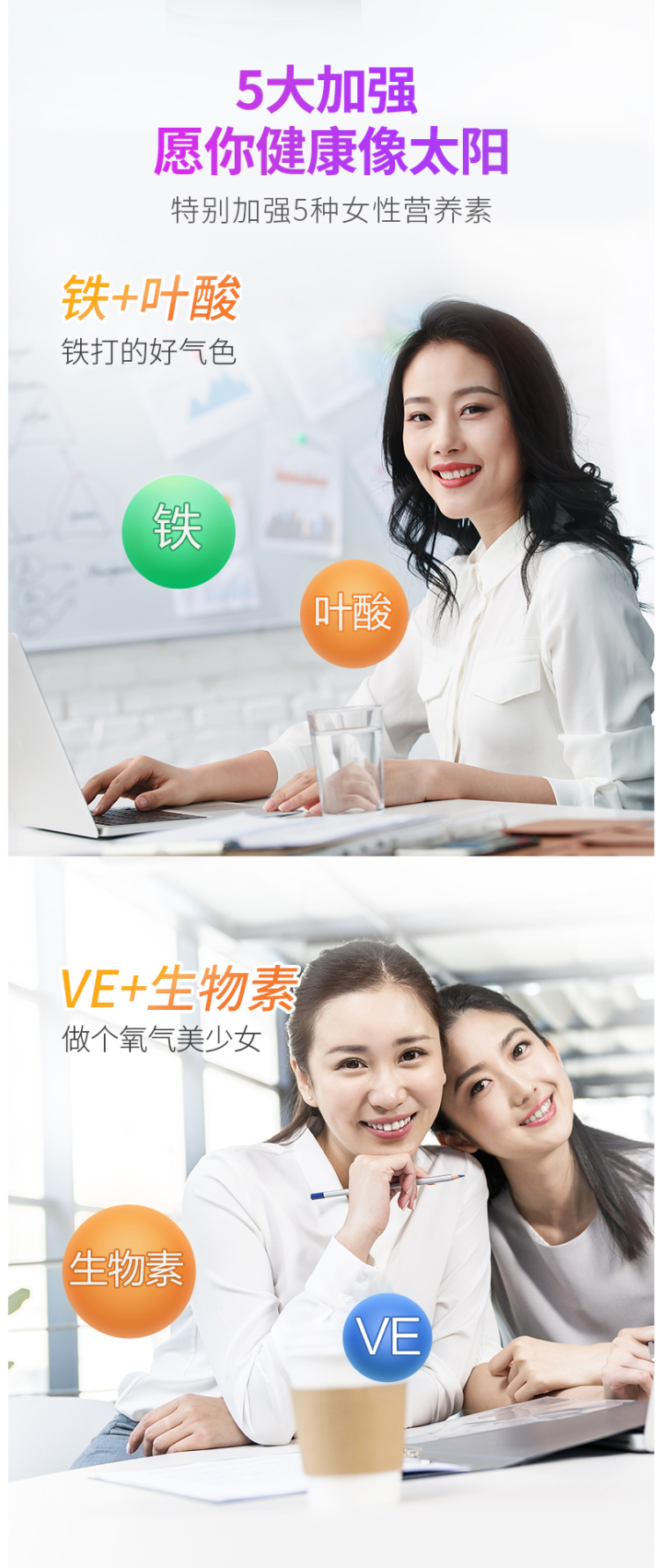 善存 女性多种复合维生素片 80片 图2