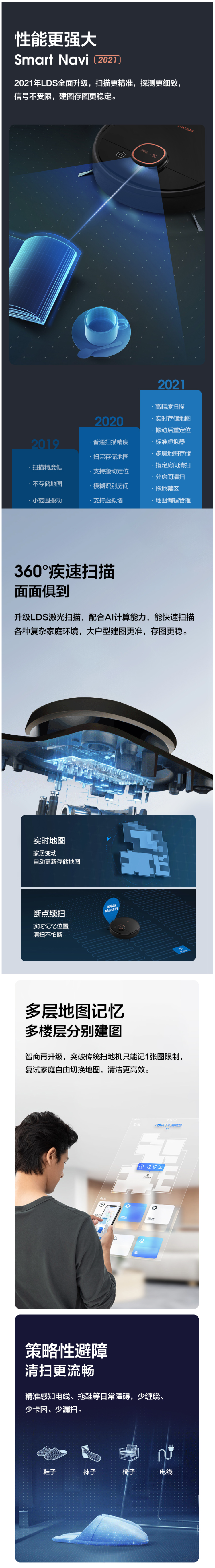 科沃斯上代旗舰 T5max 智能扫拖一体机器人 图2
