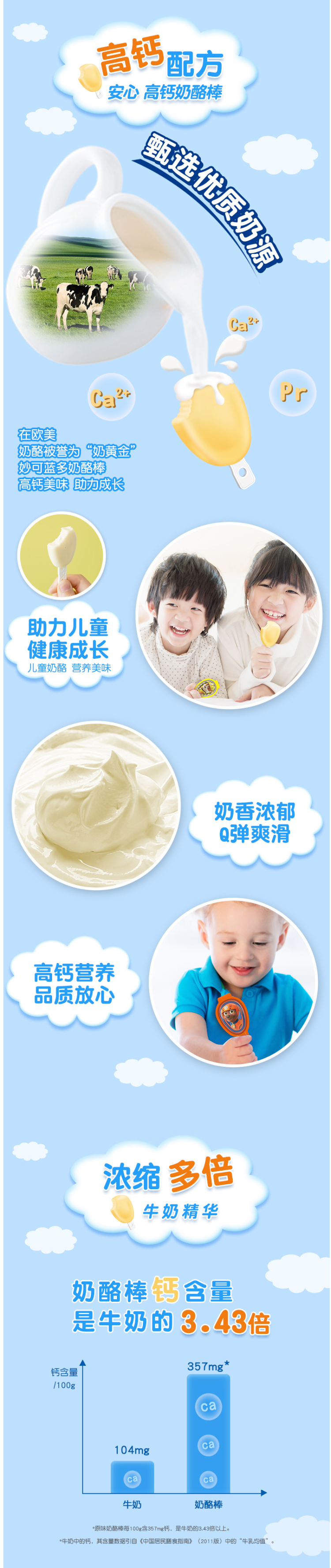 妙可蓝多 汪汪队立大功 高钙奶酪棒 500g*2袋/50支 图2