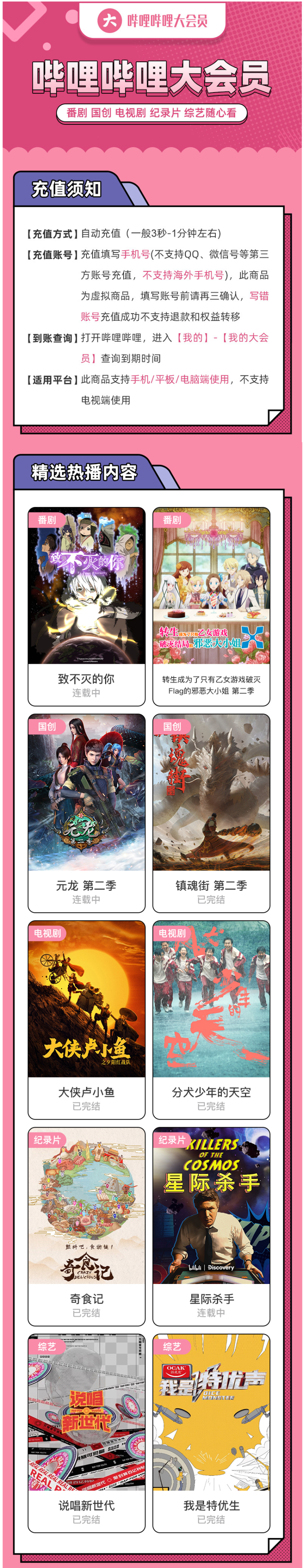 哔哩哔哩 大会员 1个月 图1