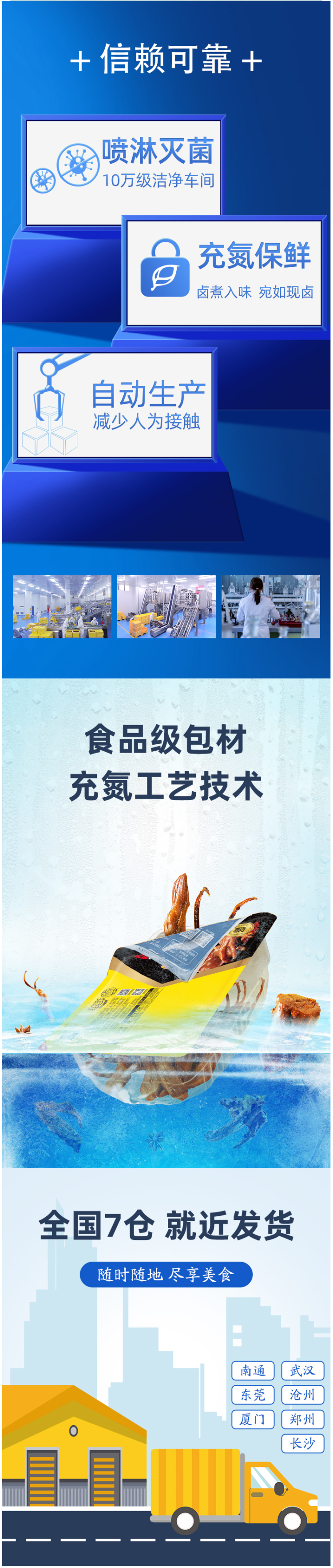 周黑鸭 鸭脖/锁骨/鸭翅/鸭掌 锁鲜盒装 12种可选 图5