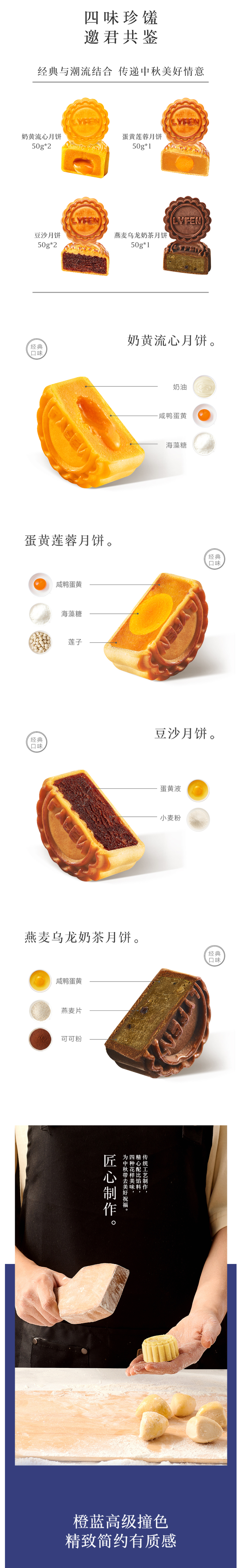 来伊份 & 博物馆联名 食语祈月 中秋月饼礼盒 300g 图3
