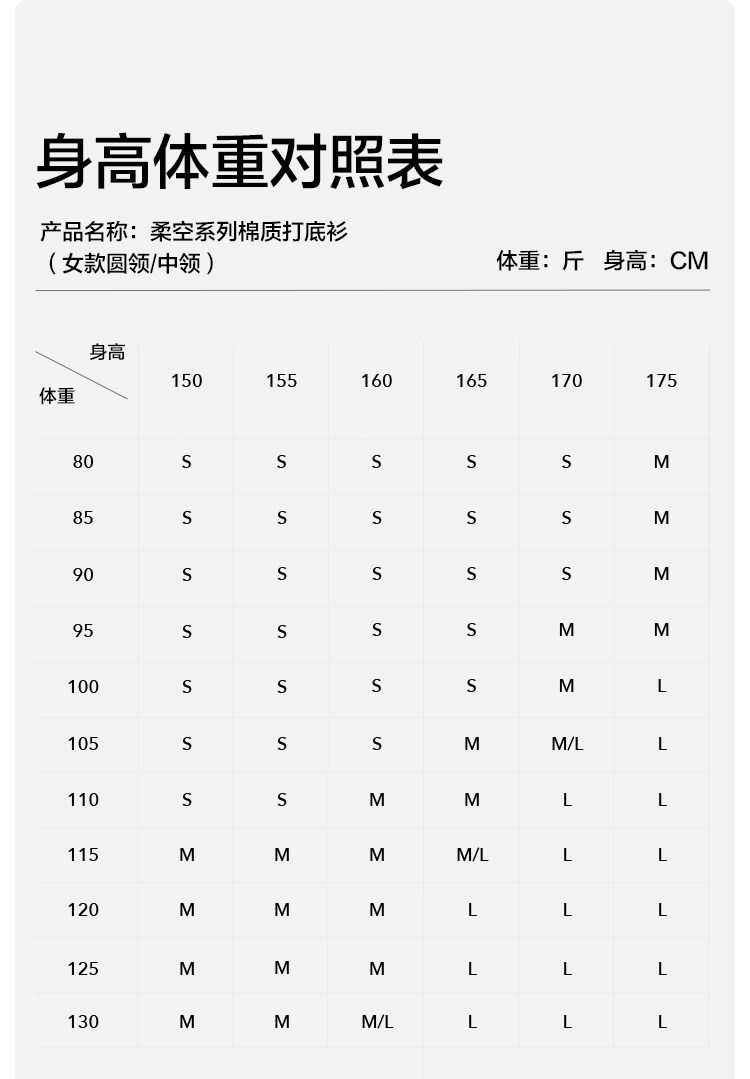 蕉下 柔空系列 男女款 棉质圆领/半高领打底衫 图12