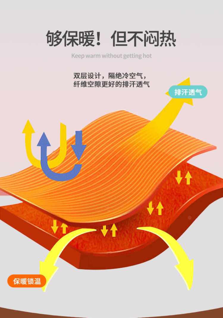 南极人 加绒加厚男士保暖内衣套装 图6