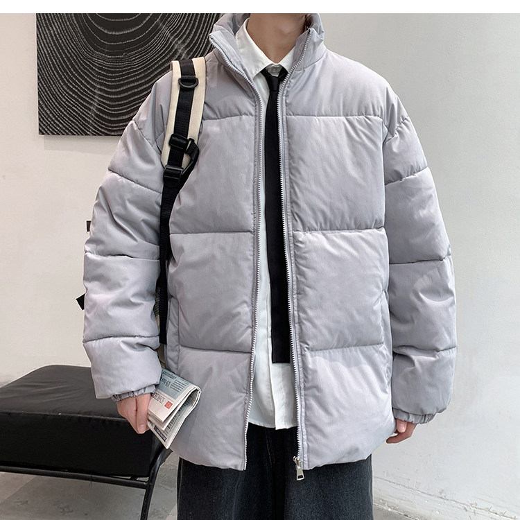 文艺男女店 男2021年冬季新款纯色棉服 图10