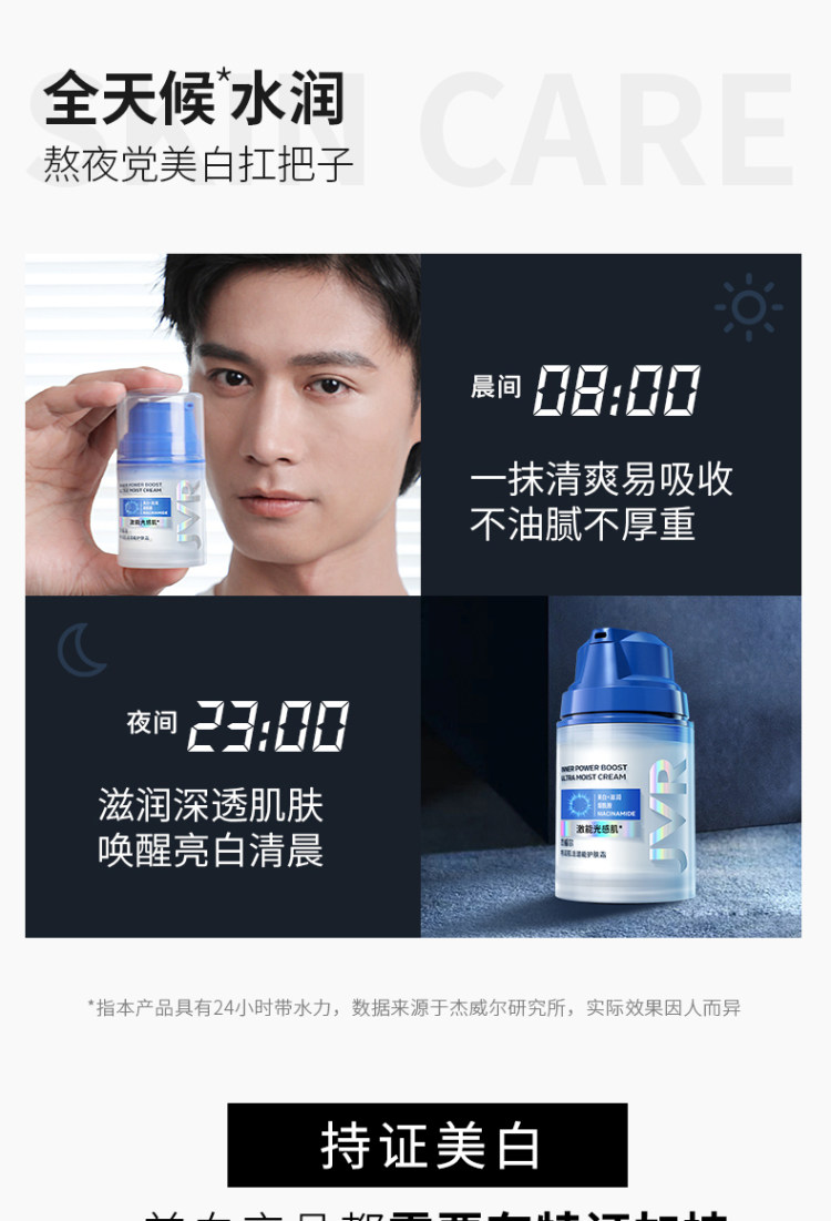 杰威尔 男士护肤水乳4件套 图10