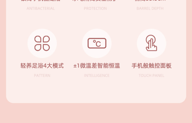 新飞 高颜值 多功能 全自动电动按摩加热足浴桶 图4