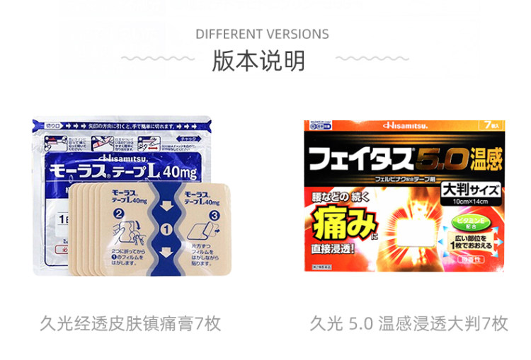 日本原装 久光制药 消炎镇痛贴7枚*6袋 图6