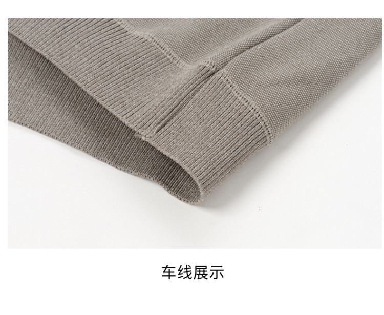 鸭鸭 羊绒衫男士套头毛衣加绒羊毛衫 图17