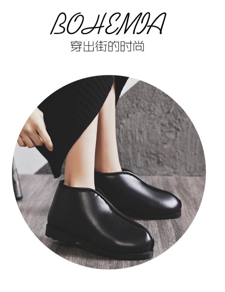 冬季包跟皮棉拖 男女都有 图2