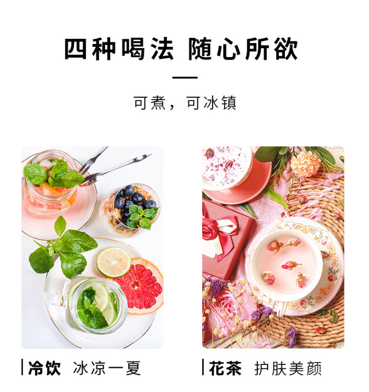 DAYDAYS 耐高温玻璃水壶套装凉水壶 250ml锤纹壶+贵妃杯*2个 图10