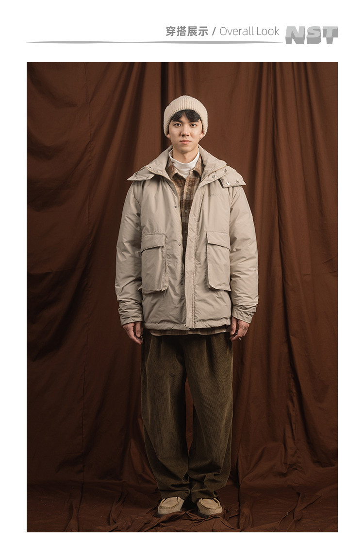 NSTNonstop 日系宽松可拆卸帽口袋棉服 图4
