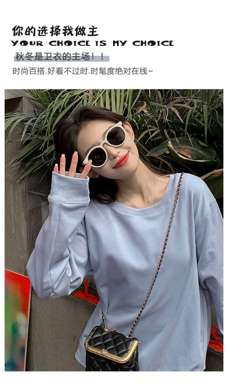 oversize圆领卫衣 男女同款 图3