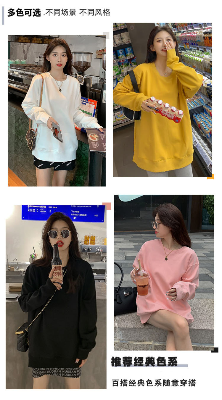 oversize圆领卫衣 男女同款 图4