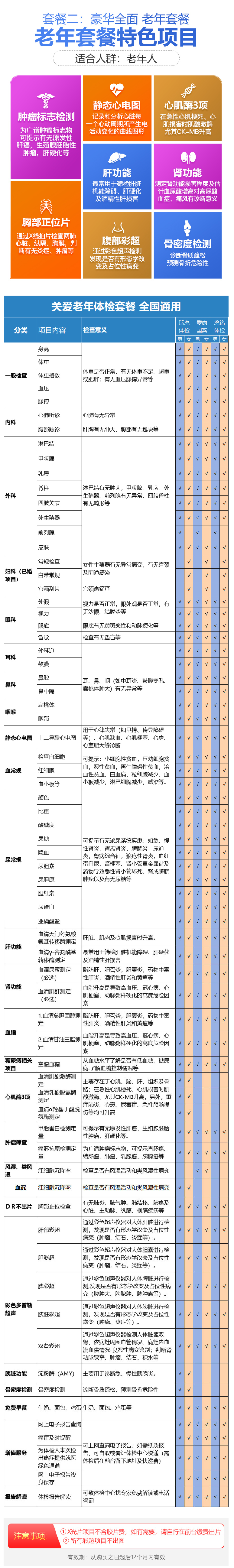 美年大健康 中青老 全面体检套餐 图10