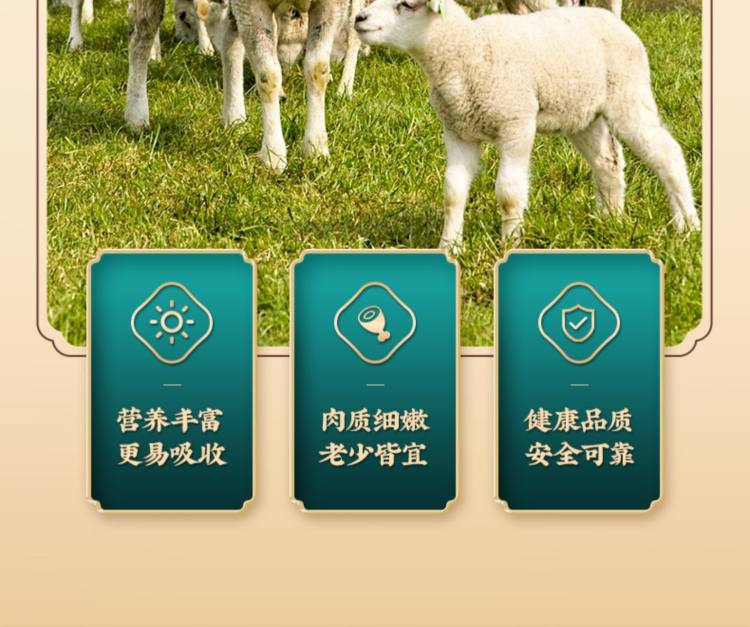 天猫销量TOP1 草原队长 内蒙古新鲜法式战斧羊排 16片1000g 图8