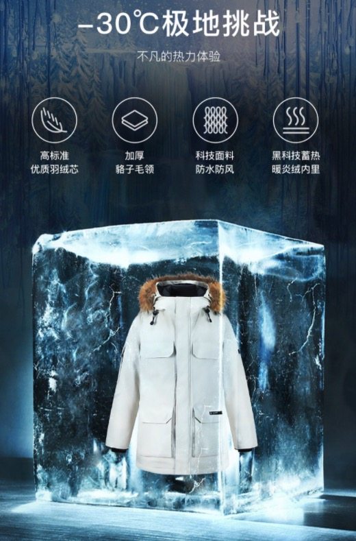网易严选 男女款 -30℃极寒 鹅绒派克大衣 图2