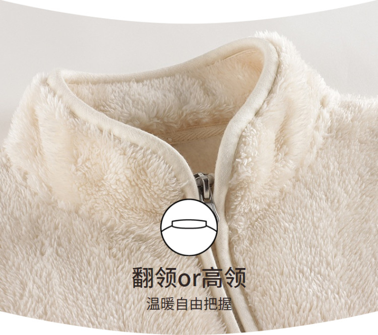 三枪童装旗舰店 儿童双面舒棉绒外套 图8