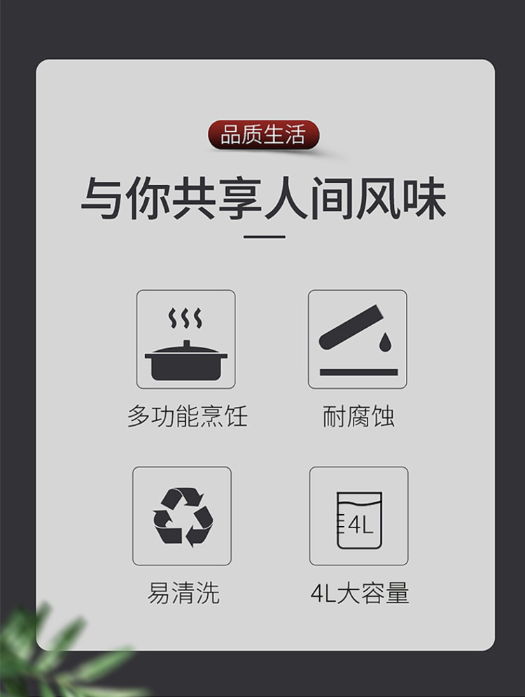 DEBO 德铂 不锈钢汤锅 26cm 图2