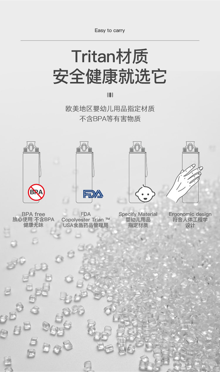 HAERS 哈尔斯 健身运动水杯560ml 图3