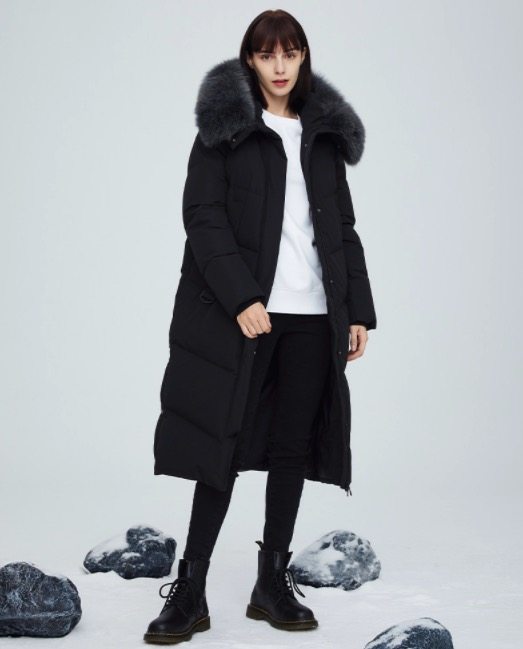 网易严选 女士 狐狸毛领 90白鹅绒羽绒服 图13