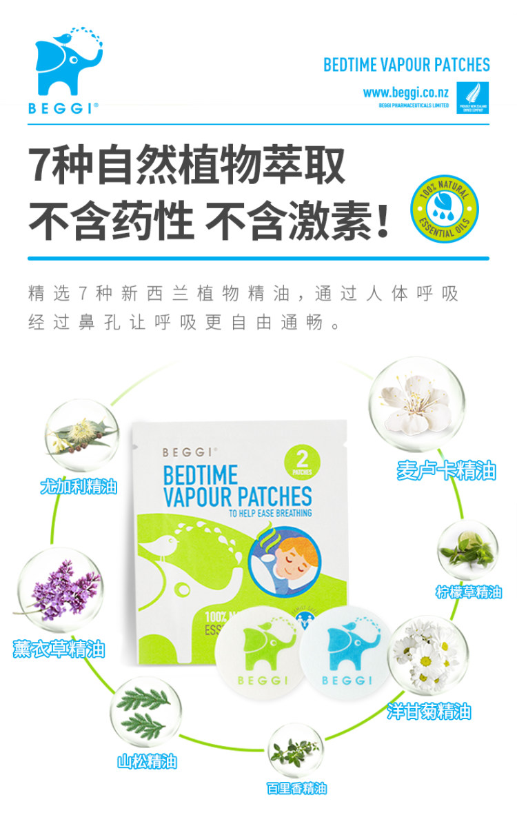 BEGGI 儿童通鼻贴通气 新西兰鼻塞神器 图4