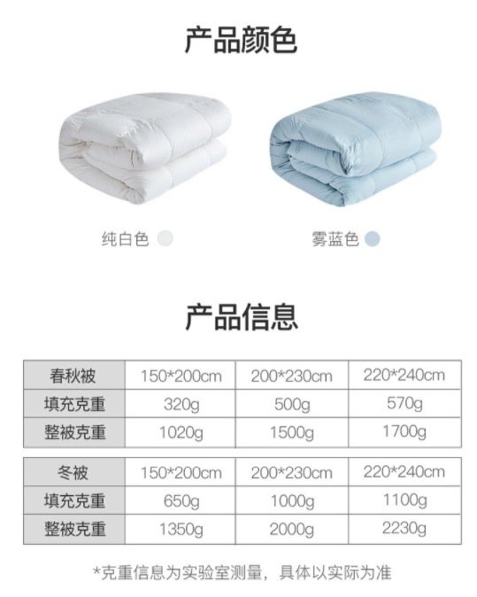 网易严选 95白鹅绒 抗菌羽绒被 图17