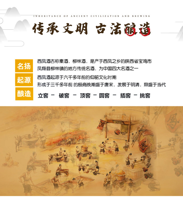 西凤 宴会版 52度浓香型白酒 6瓶整箱 图3