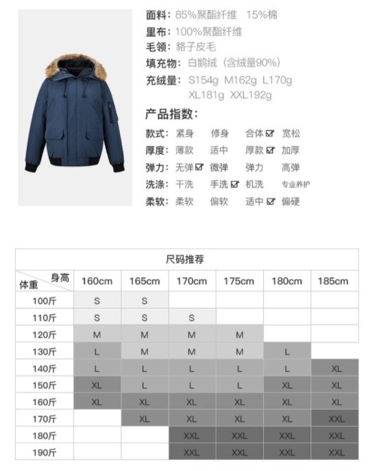 网易严选 地表强温系列 男士短款加厚鹅绒羽绒服 图11