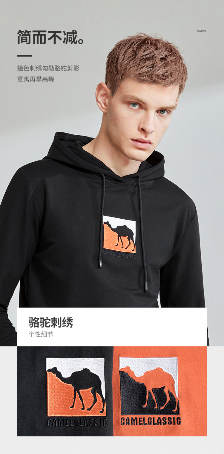 骆驼 男士连帽卫衣 图3