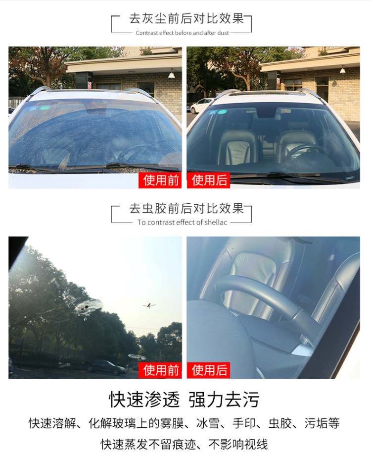 腾缘 汽车玻璃水 1.8L*2瓶 -25°冬季使用 图2