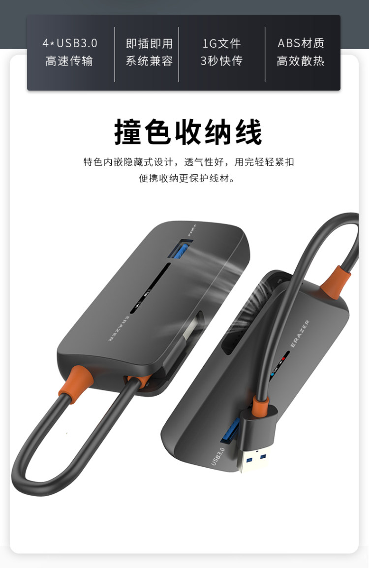 联想旗下 一分四 异能者 USB3.0高速 图2
