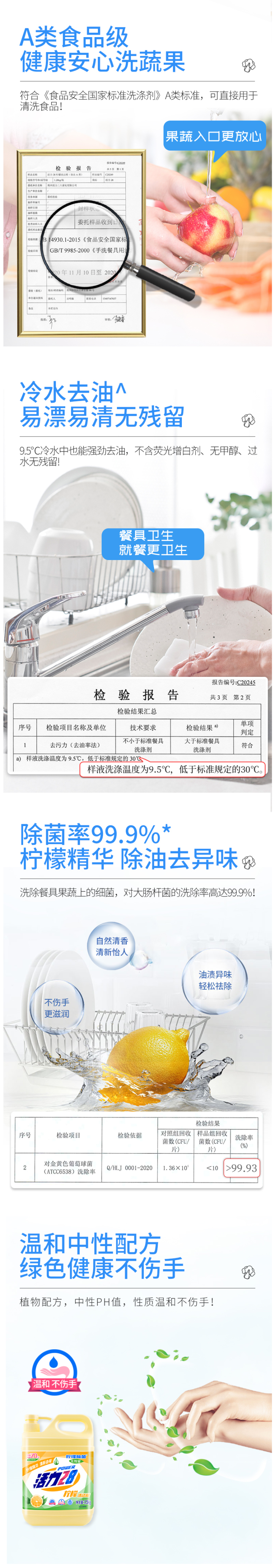活力28 食品级柠檬除菌洗洁精 1.5kg*4瓶 图2