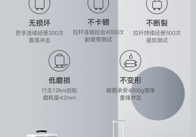 网易严选 行李箱可坐万向轮拉杆箱 图6