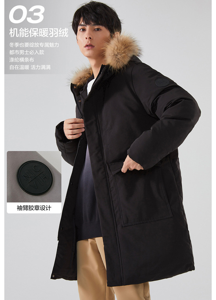 清仓的节奏 美特斯邦威 极寒系列 情侣中长款羽绒服 图11