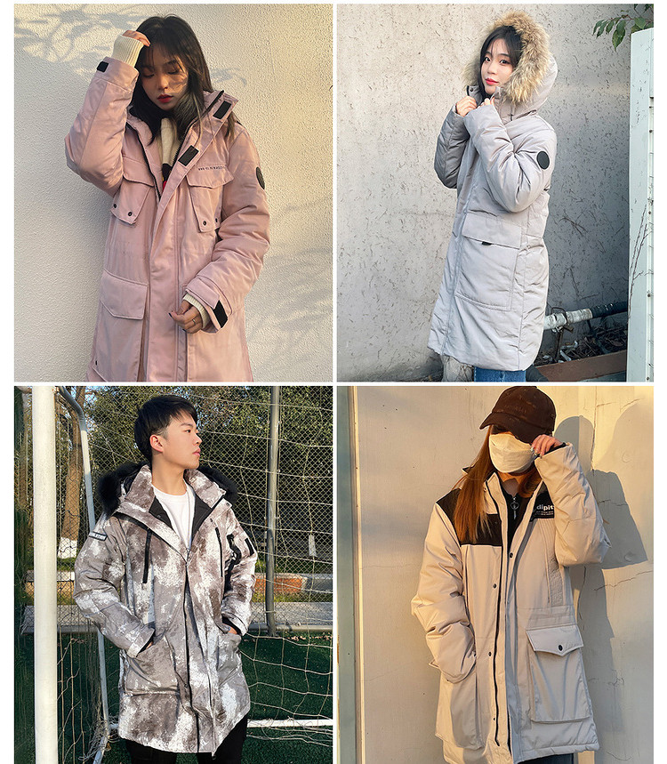 清仓的节奏 美特斯邦威 极寒系列 情侣中长款羽绒服 图5