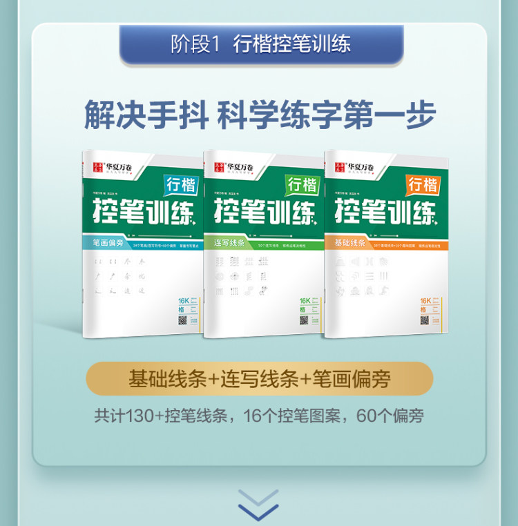 两本控笔行楷字帖32页*2本 图2